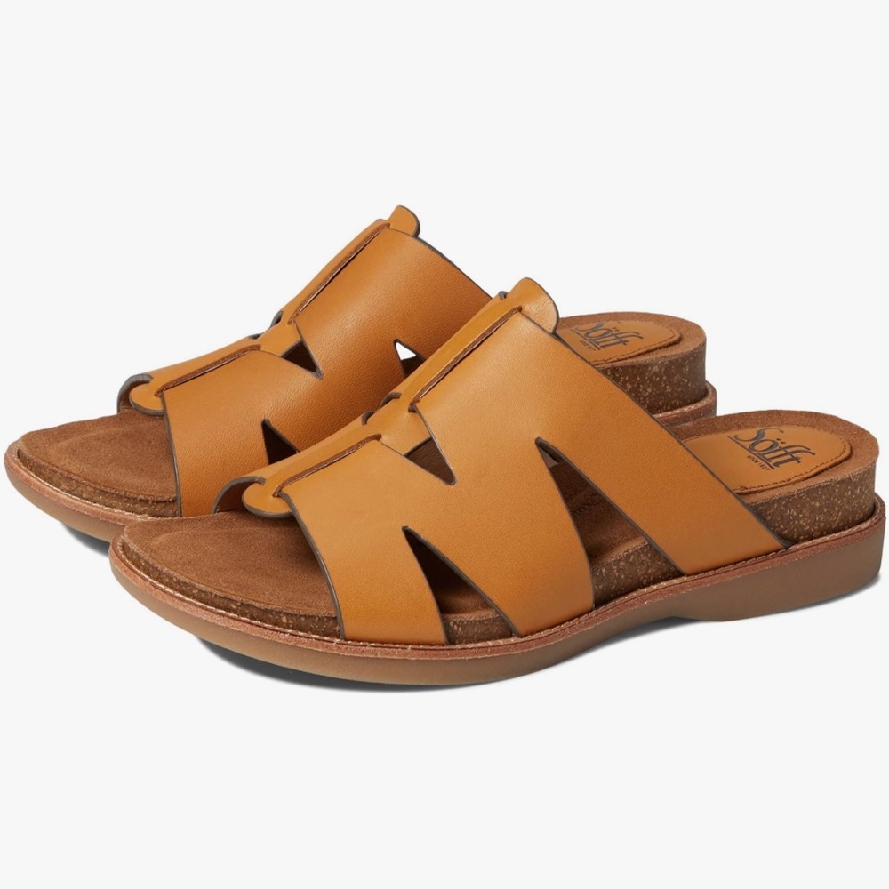Sofft Balin Slide Sandals Luggage